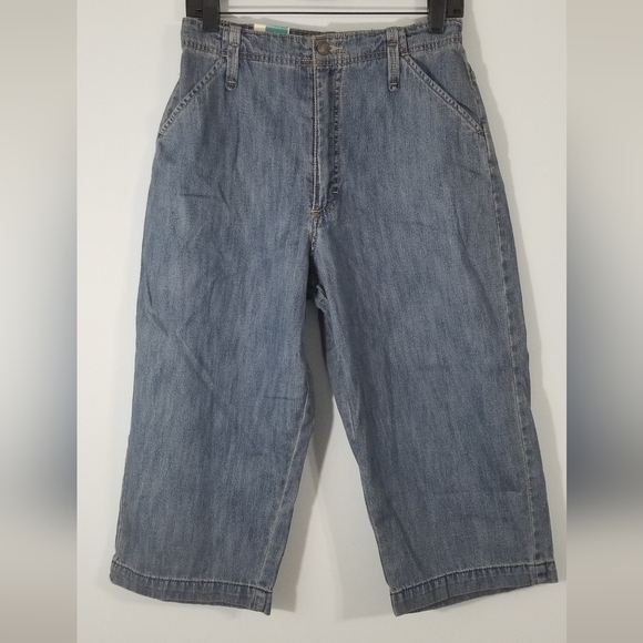 Lee Capri Jean Pants NWT. Light Stone. Size 10 Petite. Side Elastic Retail: $40. - Picture 1 of 9
